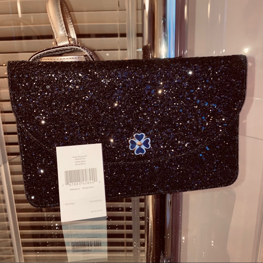 COPY - Kate Spade Glitter Odette Large Flap Clutch💋, NWT